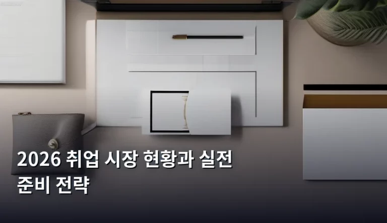 2026 취업 시장 현황과 실전 준비 전략