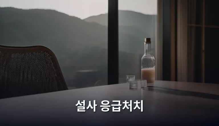 갑작스러운 복통과 함께 찾아오는 설사 응급처치 방법 및 관리 가이드
