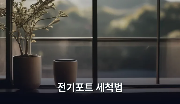 전기포트 세척법 및 물때 제거 노하우