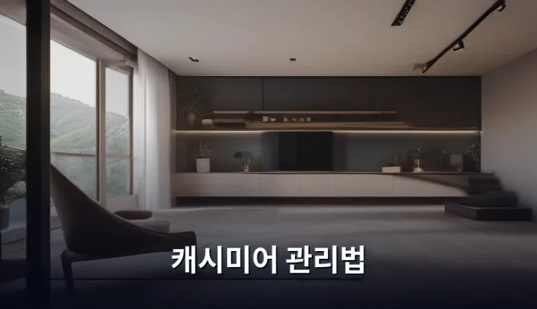 캐시미어 관리법 올바른 세탁과 보관 노하우