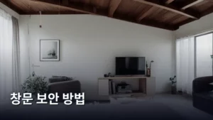 창문 보안 방법으로 우리 집 안전 지키는 확실한 방법 모음