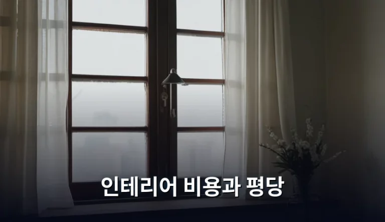 우리 집 인테리어 비용과 평당 예산 세우는 법