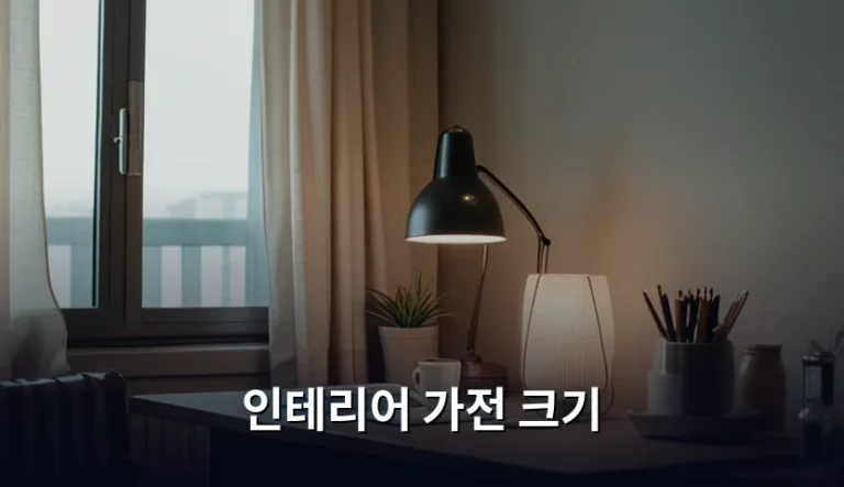 실패 없는 인테리어 가전 크기 측정과 공간 활용법