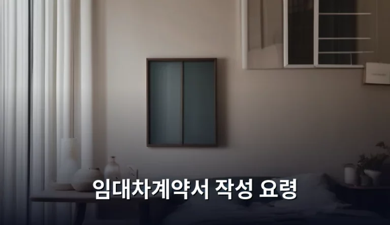 안전한 보증금 보호를 위한 임대차계약서 작성 요령 완벽 가이드