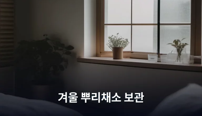 싱싱함을 오래 유지하는 겨울 뿌리채소 보관 노하우 총정리