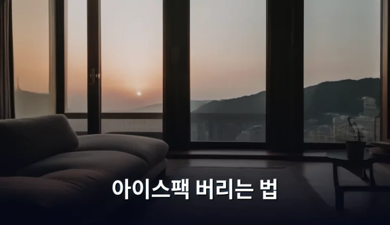 아이스팩 버리는 법, 환경과 분리배출을 위한 완벽 가이드
