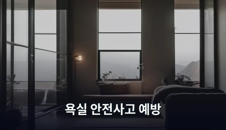 욕실 안전사고 예방을 위한 공간 개선 가이드