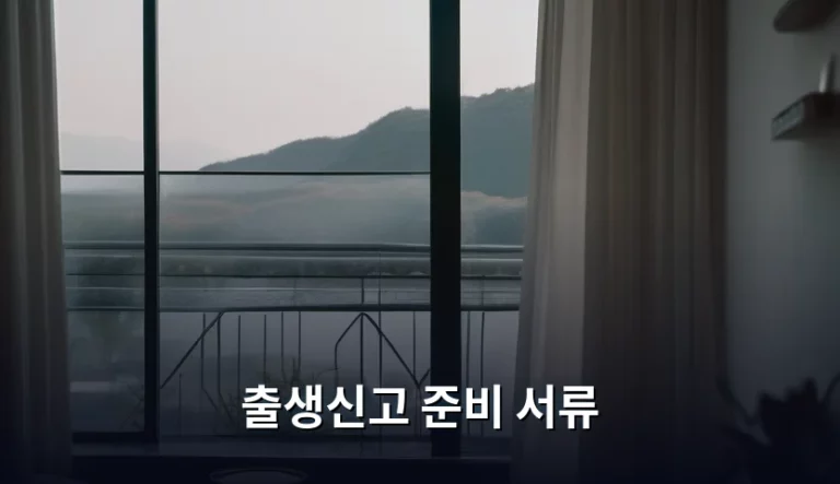 출생신고 준비 서류 및 절차 가이드