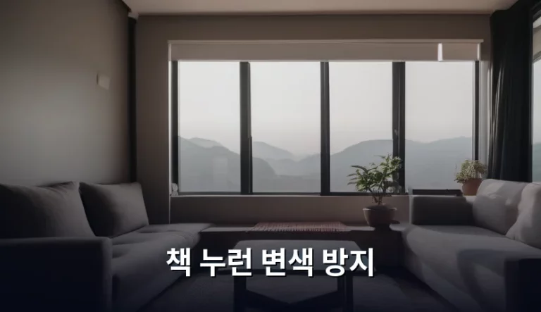 소중한 내 책장, 책 누런 변색 방지 관리법 총정리