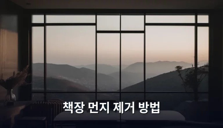 책장 먼지 제거 방법 및 깨끗한 관리 팁