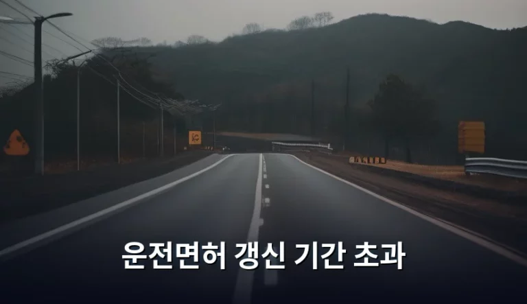운전면허 갱신 기간 초과 시 대처 방법 및 과태료 정리