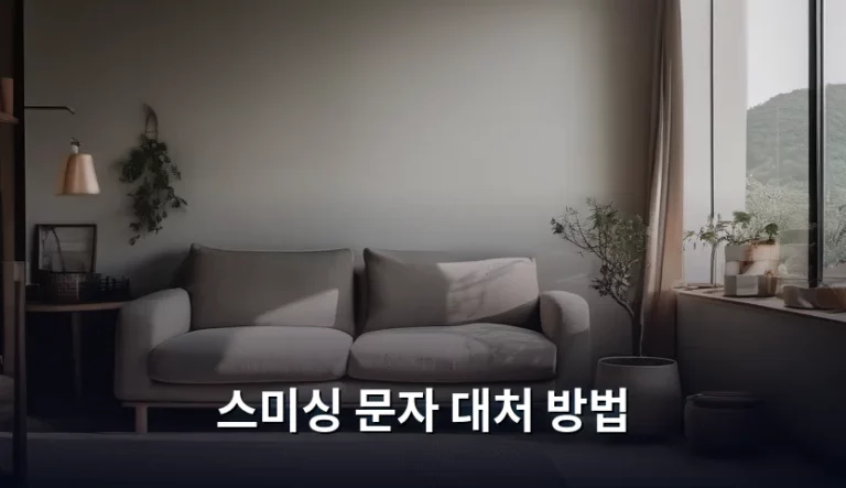 스미싱 문자 대처 방법 및 피해 예방 가이드