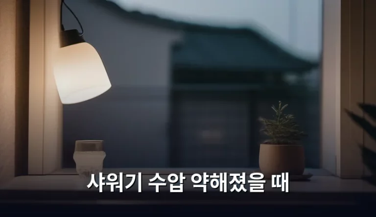 샤워기 수압 약해졌을 때 원인 파악과 해결 방법