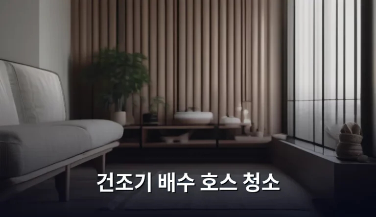 건조기 배수 호스 청소 주기와 관리 방법