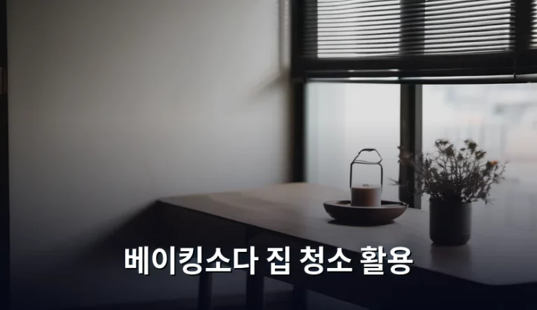 베이킹소다 집 청소 활용 방법과 구석구석 꿀팁