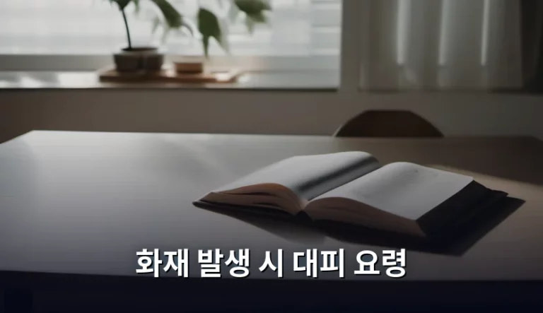 화재 발생 시 대피 요령 및 상황별 행동 지침