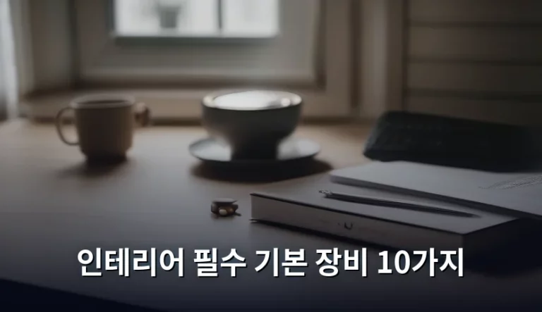 셀프 인테리어 시작을 위한 인테리어 필수 기본 장비 10가지 가이드