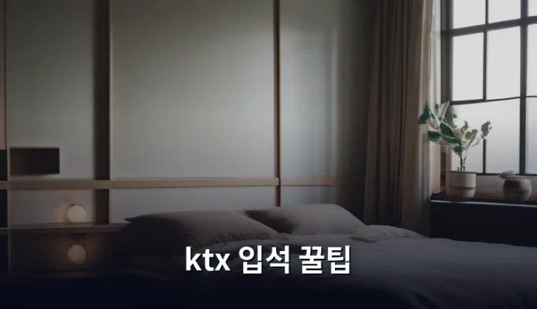KTX 입석 꿀팁 및 예매 노하우 총정리