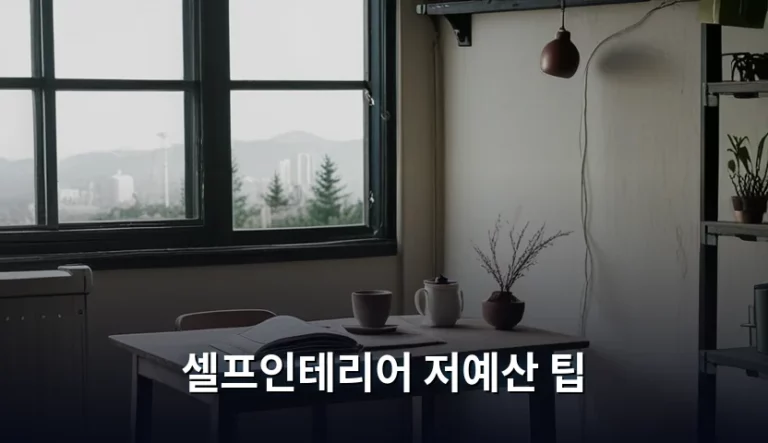 적은 돈으로 분위기 바꾸는 셀프인테리어 저예산 팁 가이드