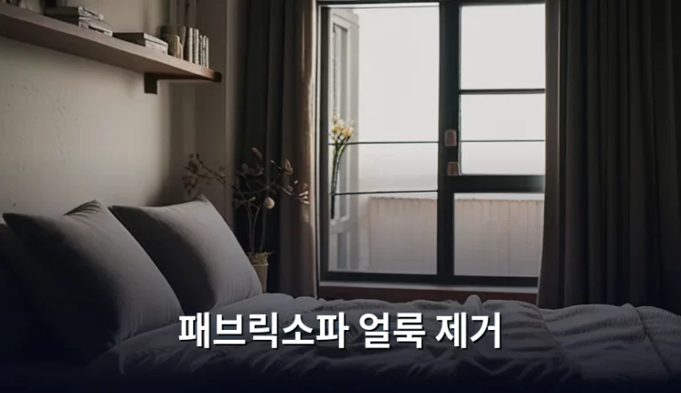 패브릭소파 얼룩 제거를 위한 상황별 대처법 총정리