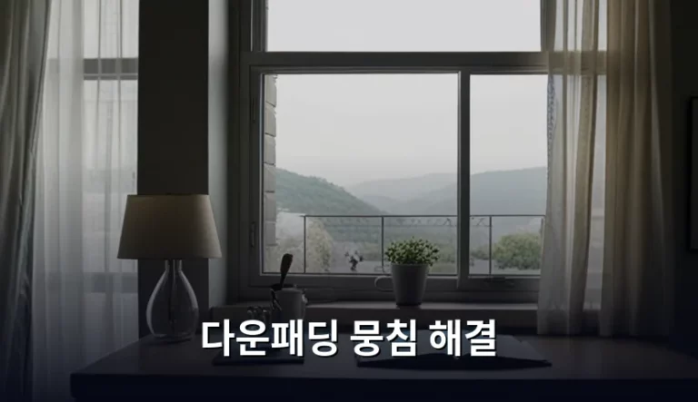 다운패딩 뭉침 해결 방법과 볼륨 살리는 관리 팁