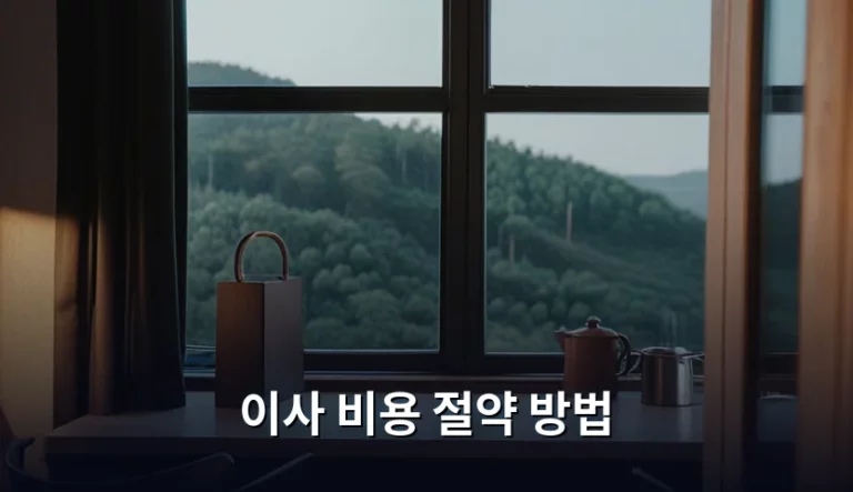 이사 비용 절약 방법 및 견적 줄이는 실전 가이드