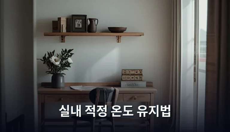 계절별 실내 적정 온도 유지법과 에너지 절약 팁