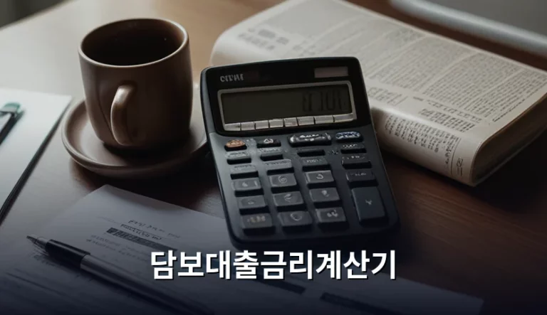 담보대출금리계산기 활용법과 이자 절감 전략