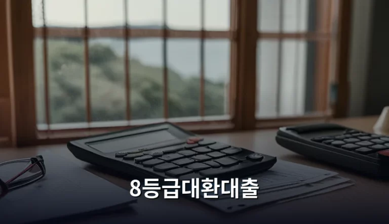 8등급대환대출 조건 및 금리 낮추는 현실적인 방법