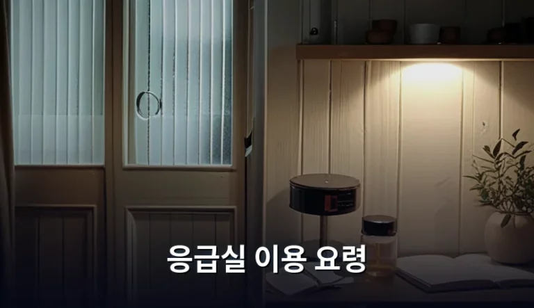 당황하지 않고 대처하는 응급실 이용 요령 가이드