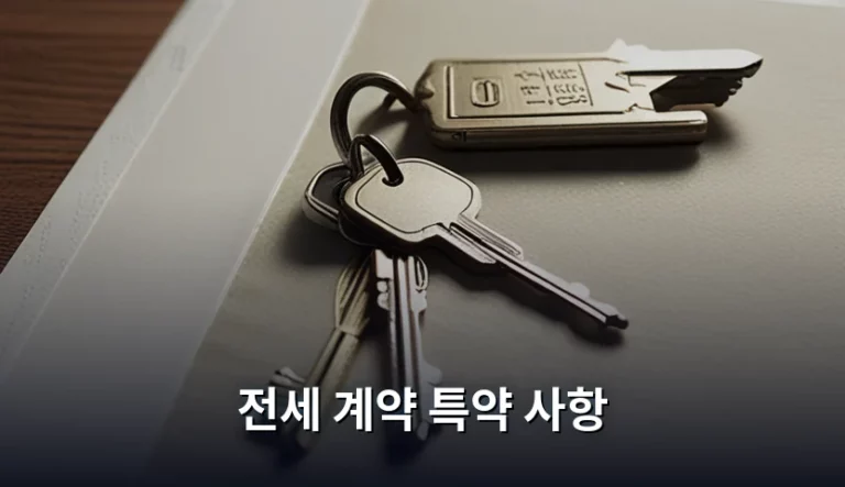전세 계약 특약 사항 작성법과 주의사항 가이드