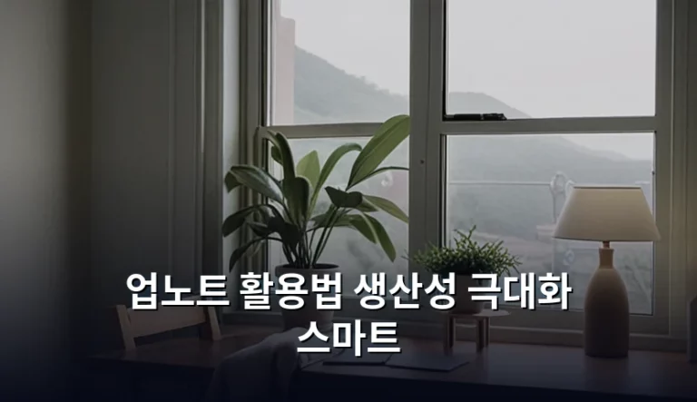 업노트 활용법으로 생산성 극대화하는 스마트한 지식 관리법