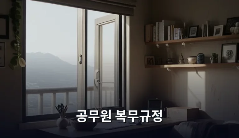 공무원 복무규정 핵심 내용과 주의사항 가이드